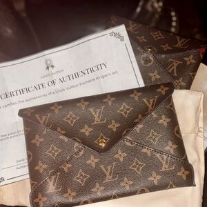 Authentic Louis Vuitton Pochette Kirigami Set Large & Small Monogram  Pouches